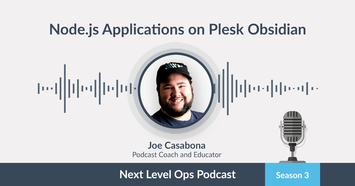 podcast how to host node js applications on plesk obsidian